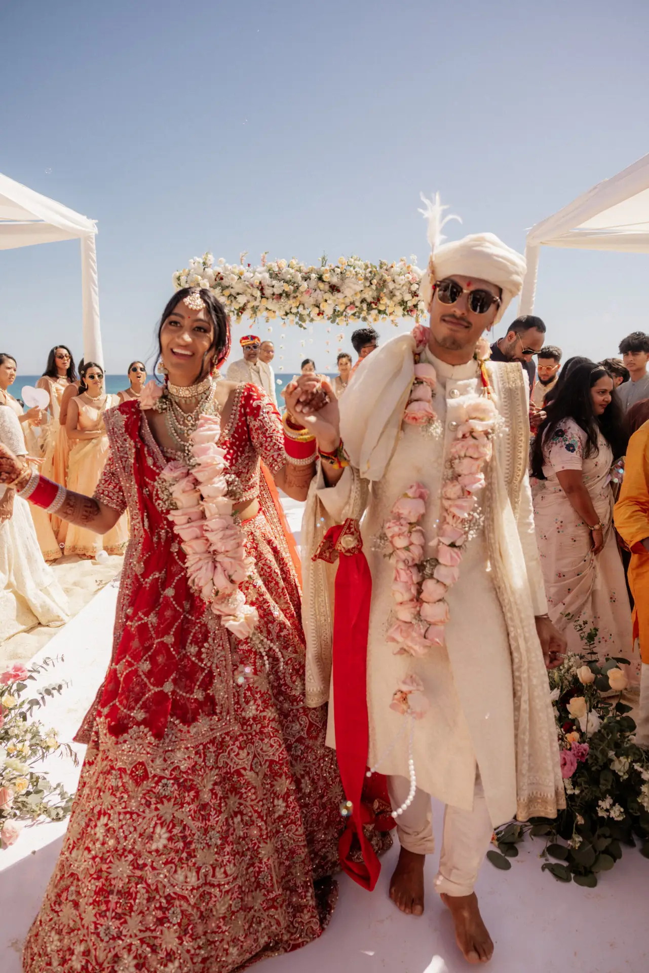 Couple celebrating traditional wedding ceremony. photo taken by Ximena Zermeño Global Luxury Destination Wedding Photographer, ximenazermeno.com