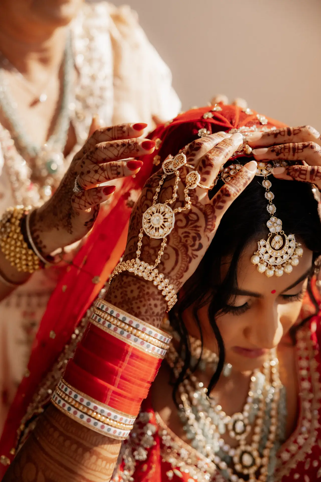 Bride adorned in traditional wedding attire. photo taken by Ximena Zermeño Global Luxury Destination Wedding Photographer, ximenazermeno.com