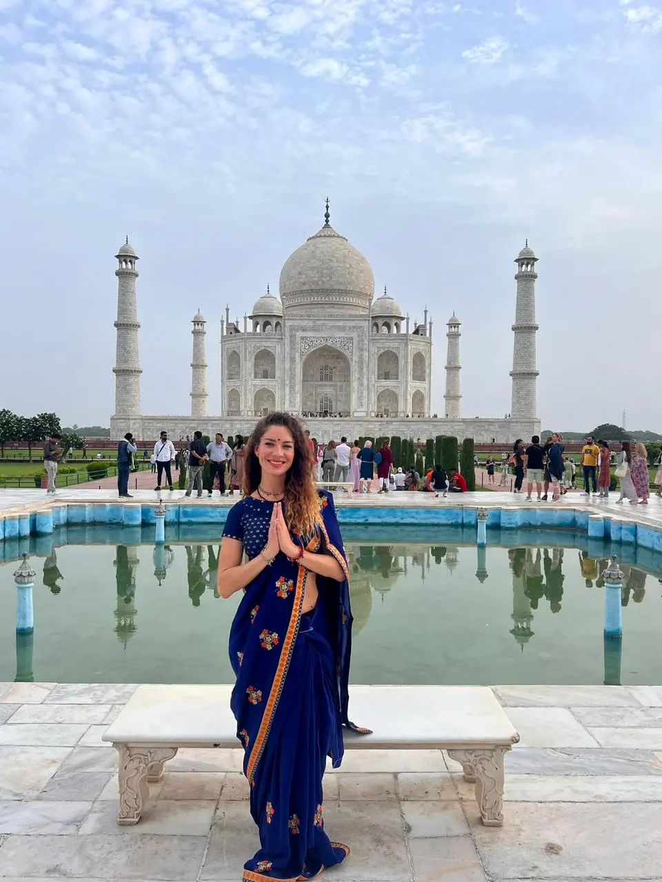 Xime at the tajh mahal | Photo by Ximena Zermeño