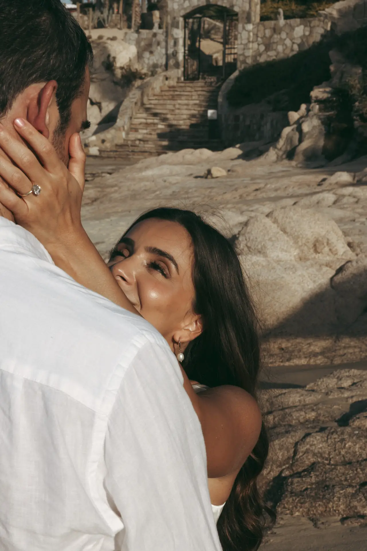 Couple in love at the beach photo taken by Ximena Zermeño Global Luxury Destination Wedding Photographer, ximenazermeno.com