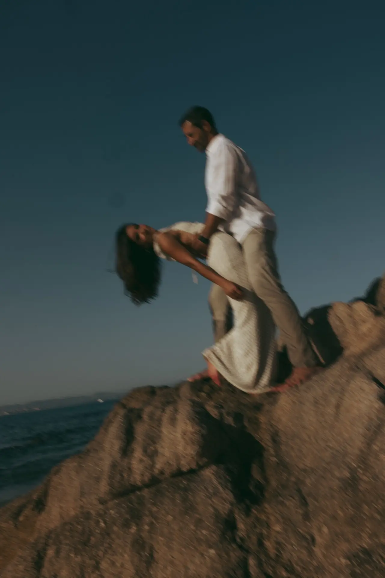 Romantic moment at the beach photo taken by Ximena Zermeño Global Luxury Destination Wedding Photographer, ximenazermeno.com