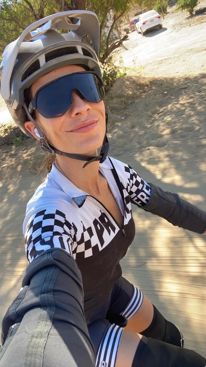 Xime with her bike | Photo by Ximena Zermeño