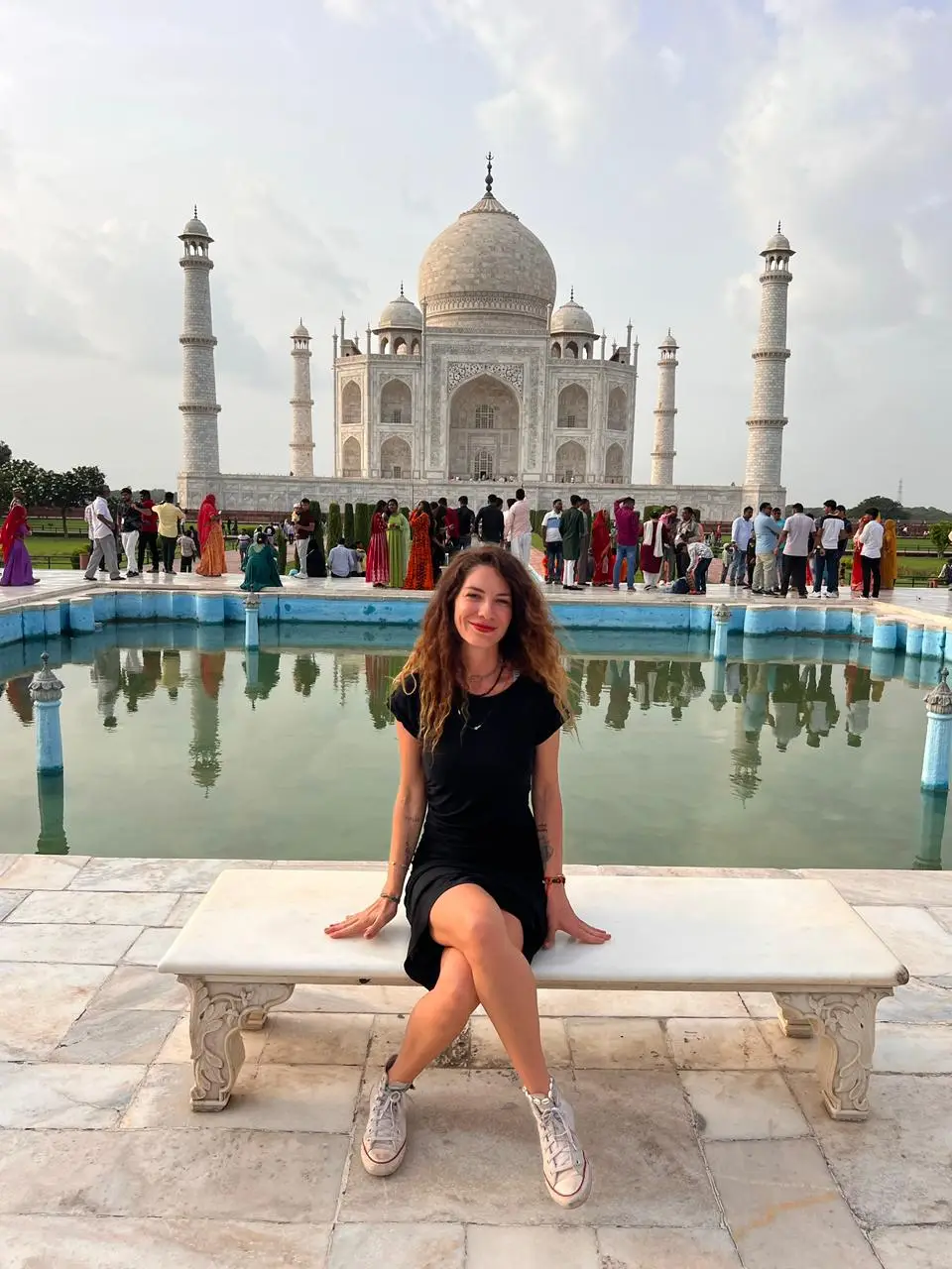 Xime at the tajh mahal photo taken by Ximena Zermeño Global Luxury Destination Wedding Photographer, ximenazermeno.com