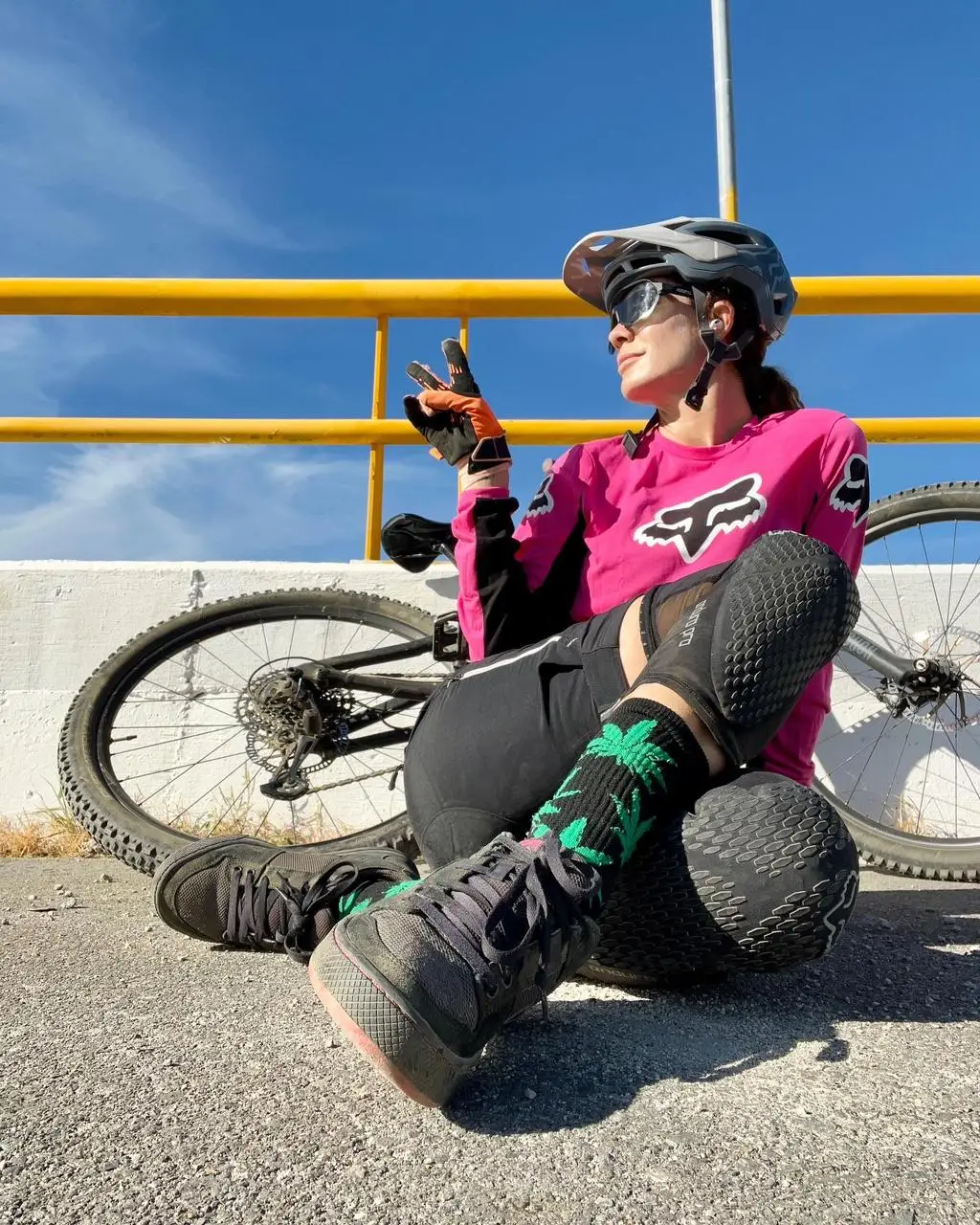 Xime with her bike | Photo by Ximena Zermeño